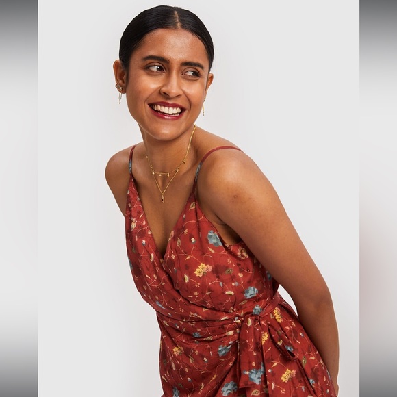 Madewell x Reistor Strappy Wrap Dress - Picture 2 of 5